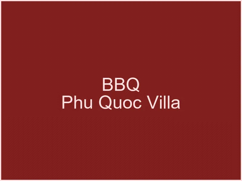 Khu BBQ Group Villa — tiệc hồ bơi