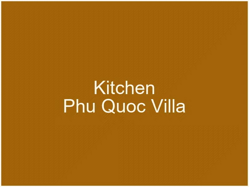 Bếp Family Villa thuận tiện nấu đồ ăn trẻ em