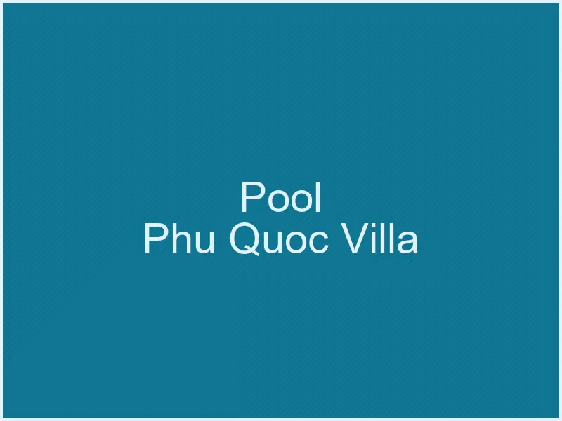 Hồ bơi lớn Group Villa cho tối đa 15 khách
